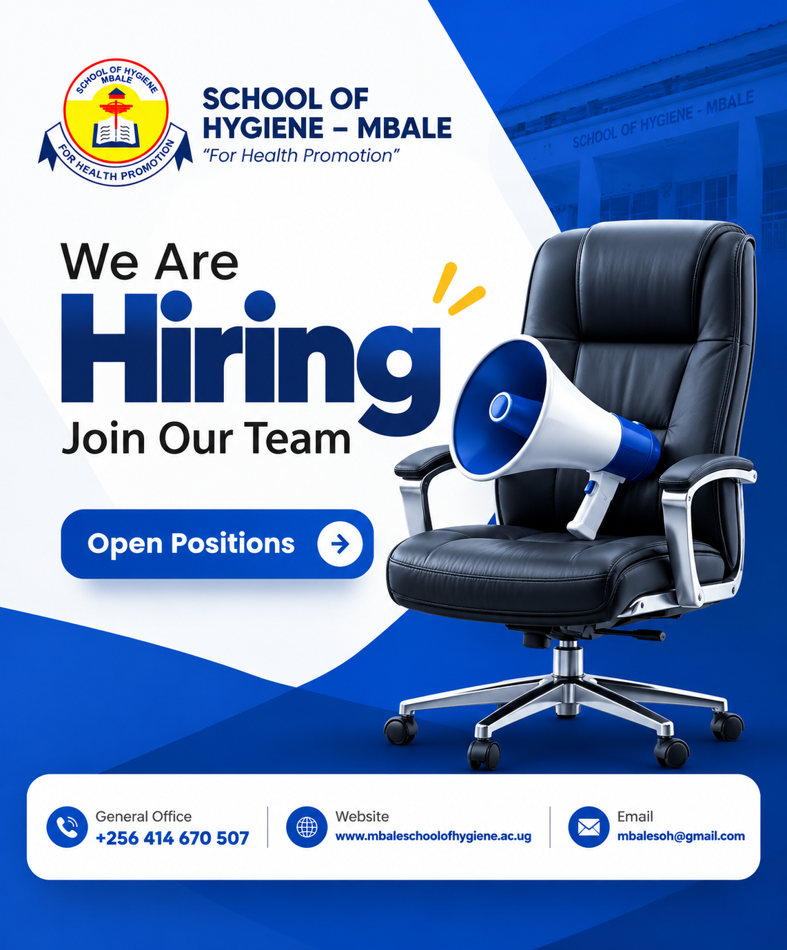 Job Opportunities at School of Hygiene – Mbale - Cover Image